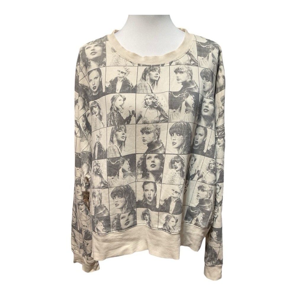 Taylor Swift The Eras Tour Cropped Oversized Sweatshirt Size 2X
